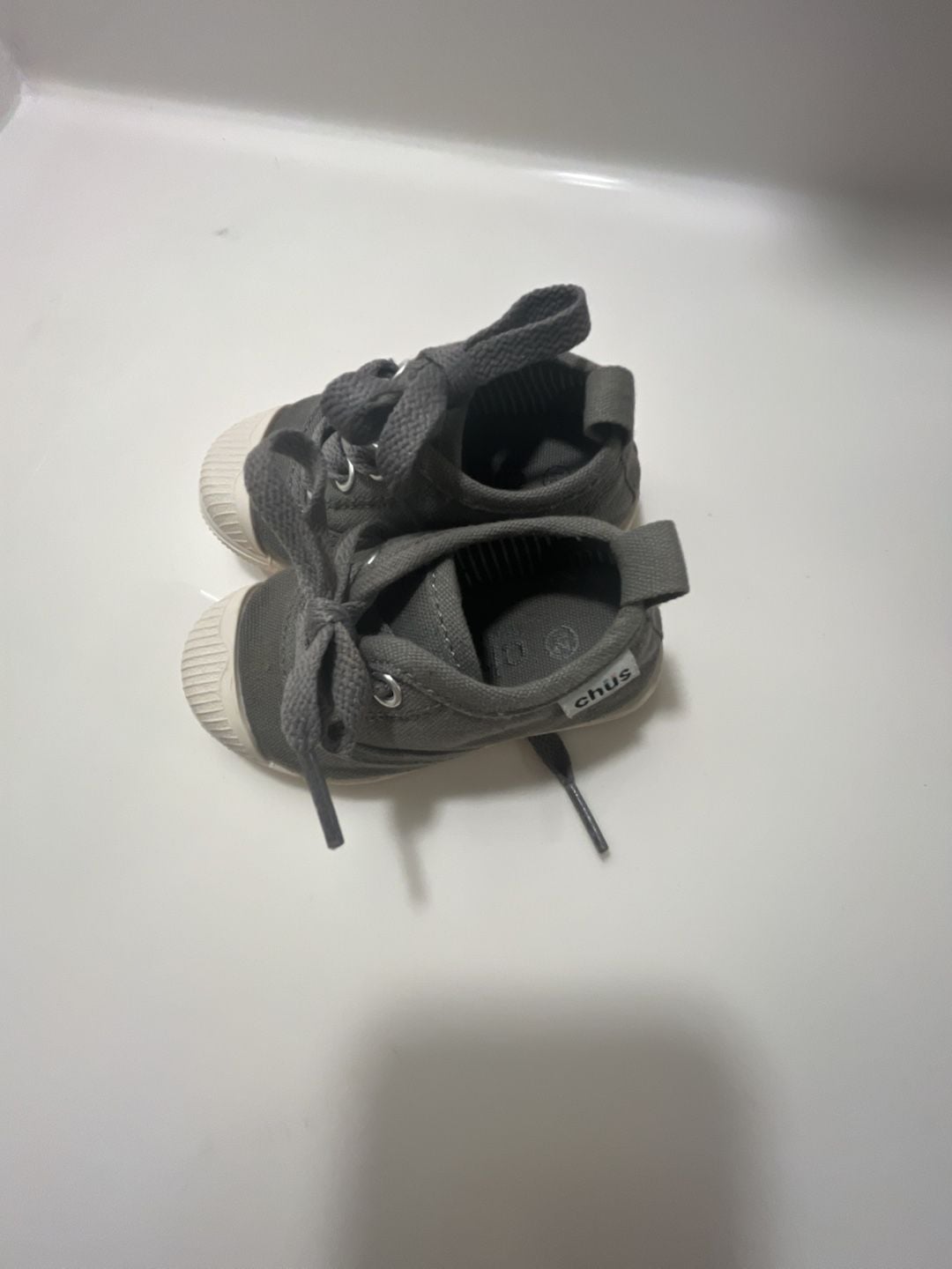 Chus Dylan Grey Shoes Grey Canvas Toddler Sneakers 3