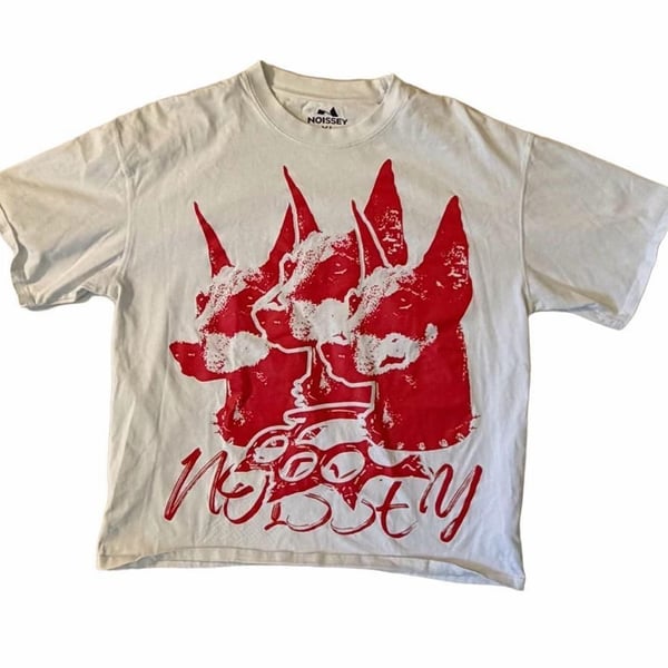 Noissey Bounce Back Three Doberman Red T-Shirt Size XL