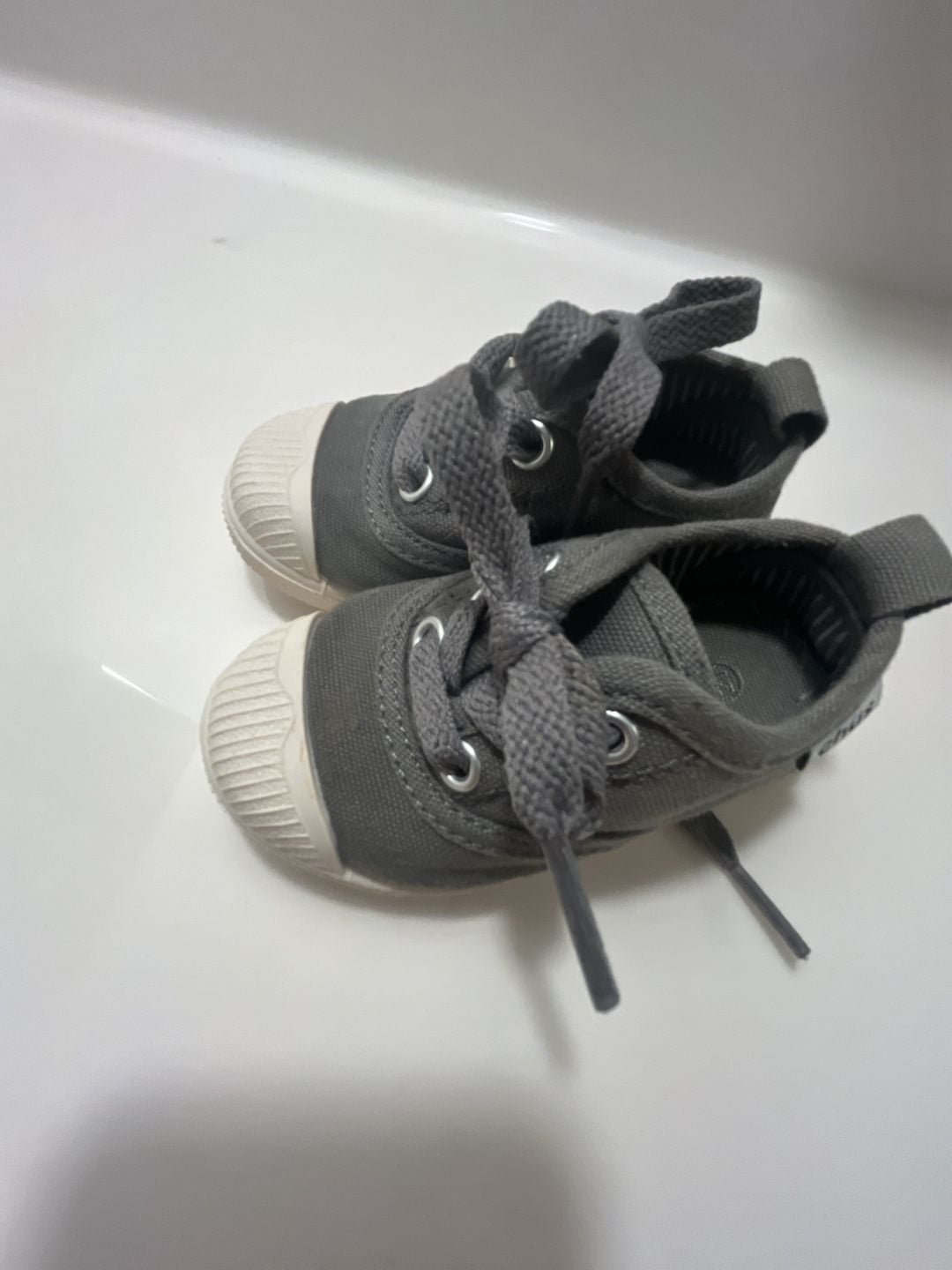 Chus Dylan Grey Shoes Grey Canvas Toddler Sneakers 2