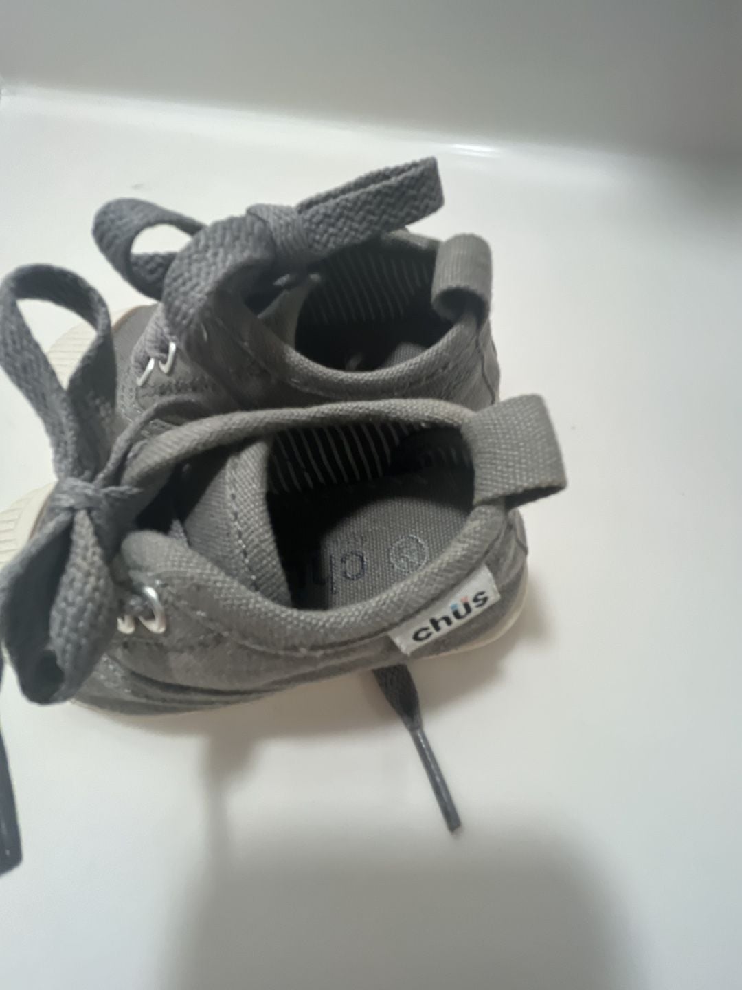 Chus Dylan Grey Shoes Grey Canvas Toddler Sneakers 4