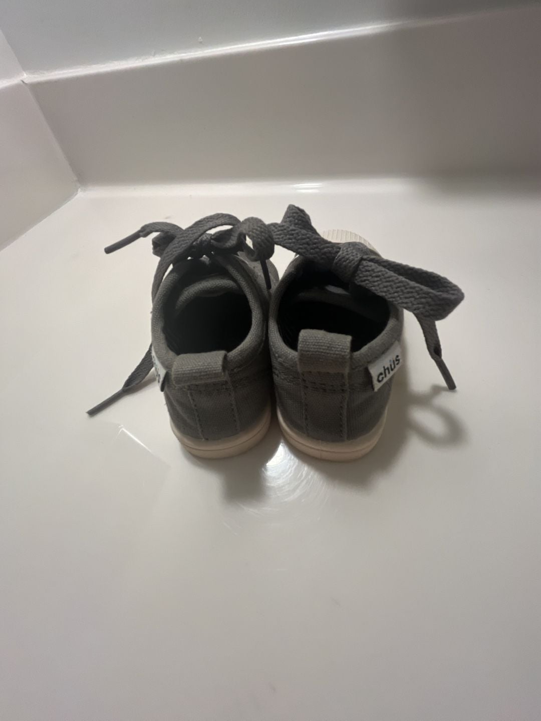 Chus Dylan Grey Shoes Grey Canvas Toddler Sneakers 8