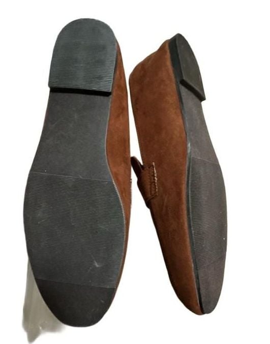 JF Joyce Classic Loafers Size 9 Brown Textile Slip-On Flats 6