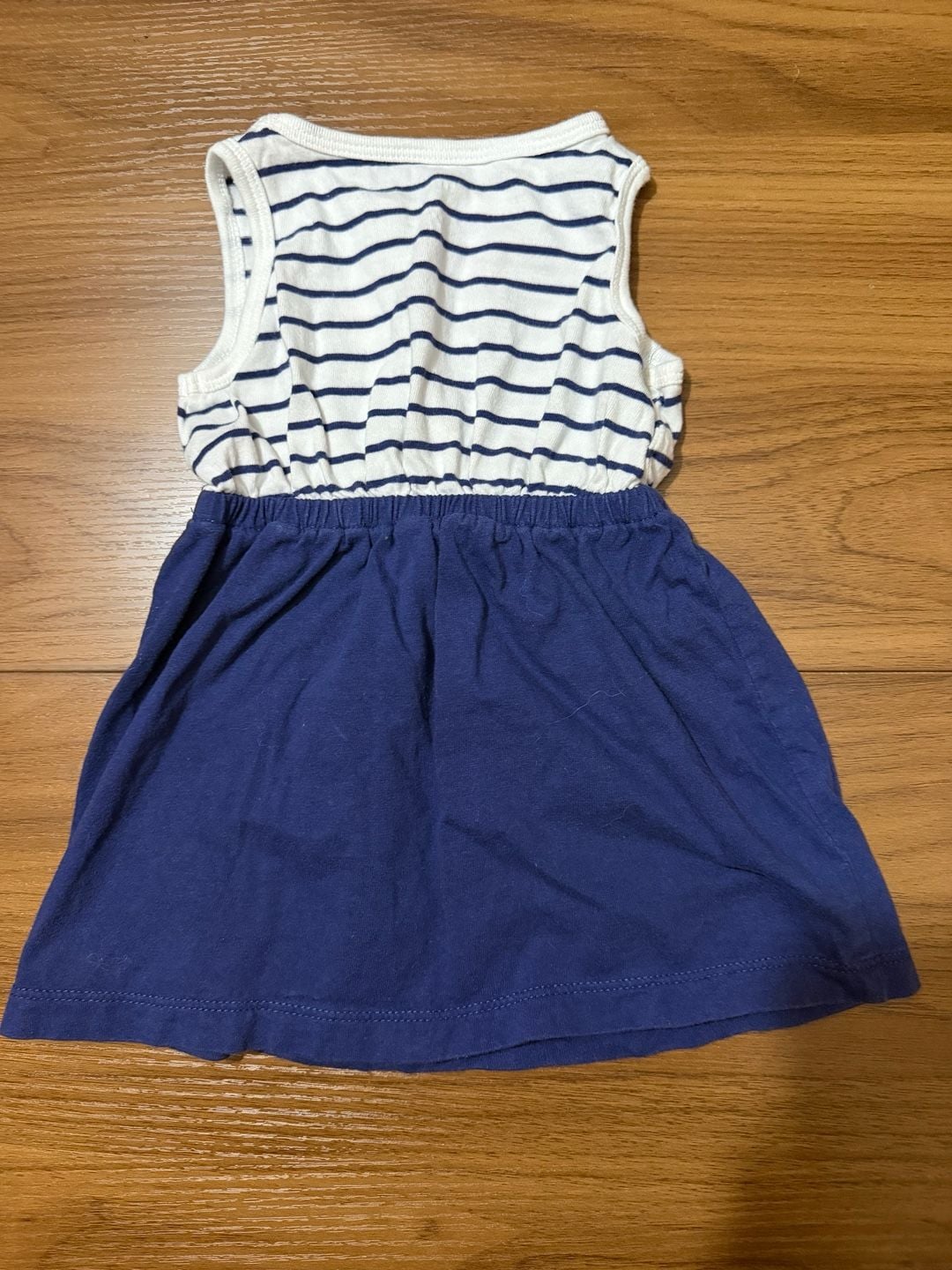 Carter's Striped Dress Size 9M Blue White Tank Sundress 4