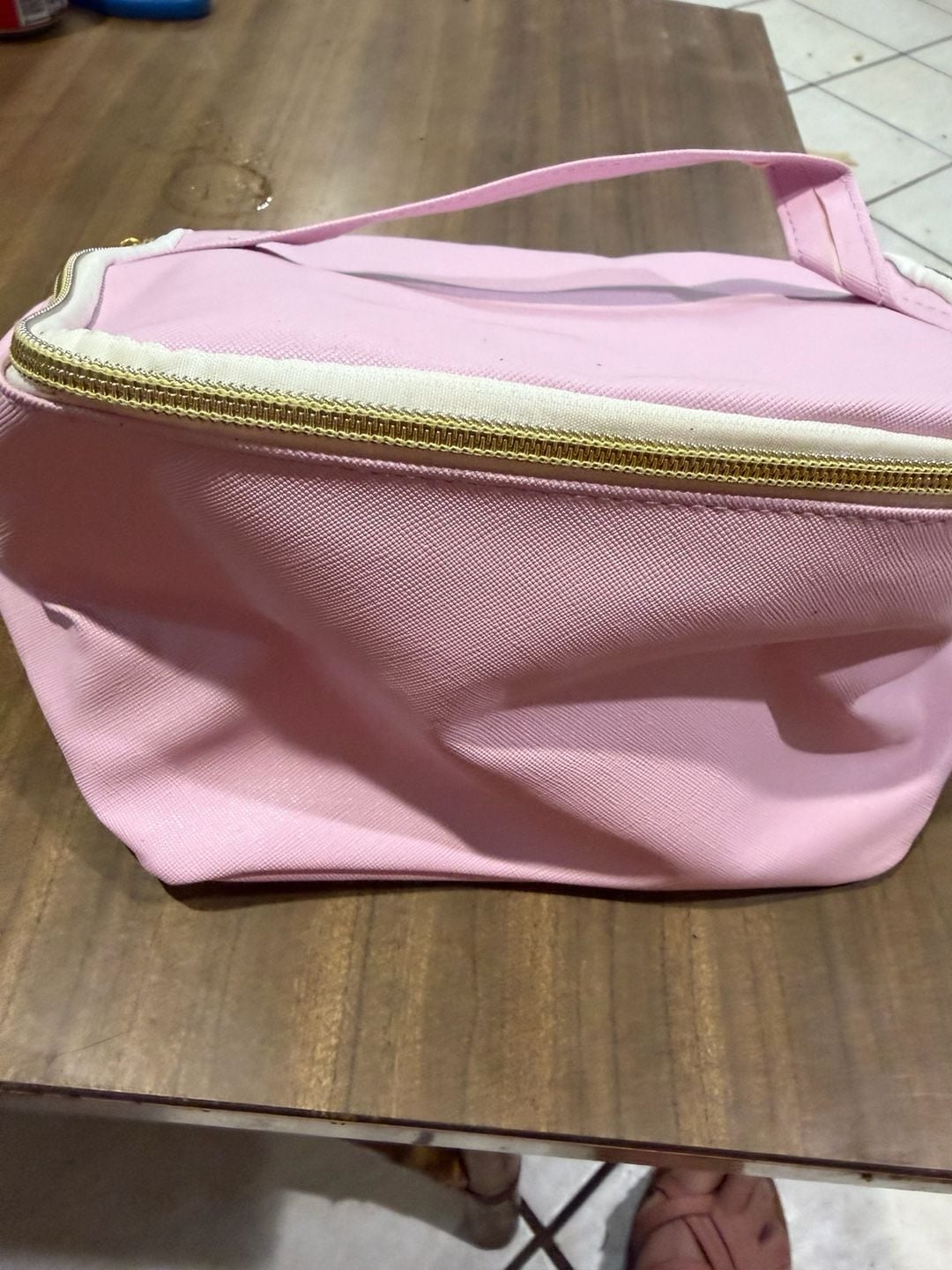 Sassy + Chic Large Zip Makeup Bag Pink Cosmetic Travel Case 1