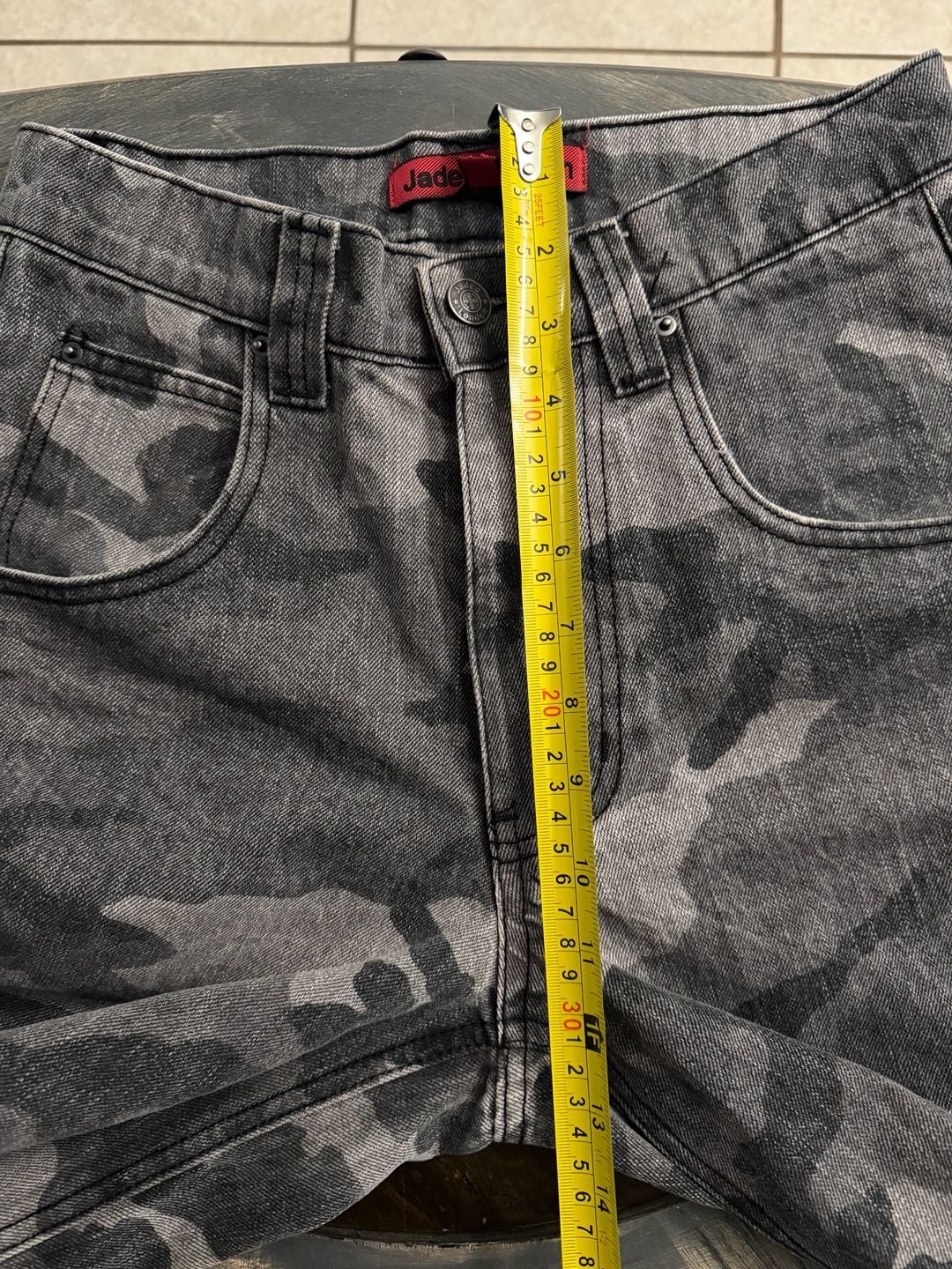 Jaded London Trooper Camo Cargo Pants Size 26 Grey Black 8
