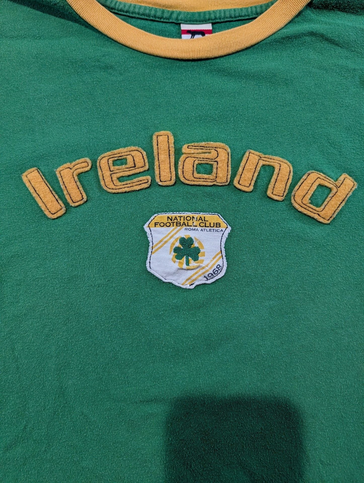 Roma Atletica Ireland T-Shirt Size XXL Green Yellow Graphic Cotton 3