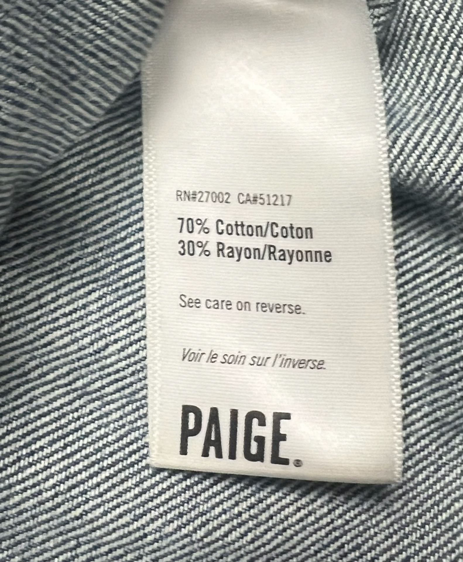 Paige Denim Jacket Size S Blue Distressed 10