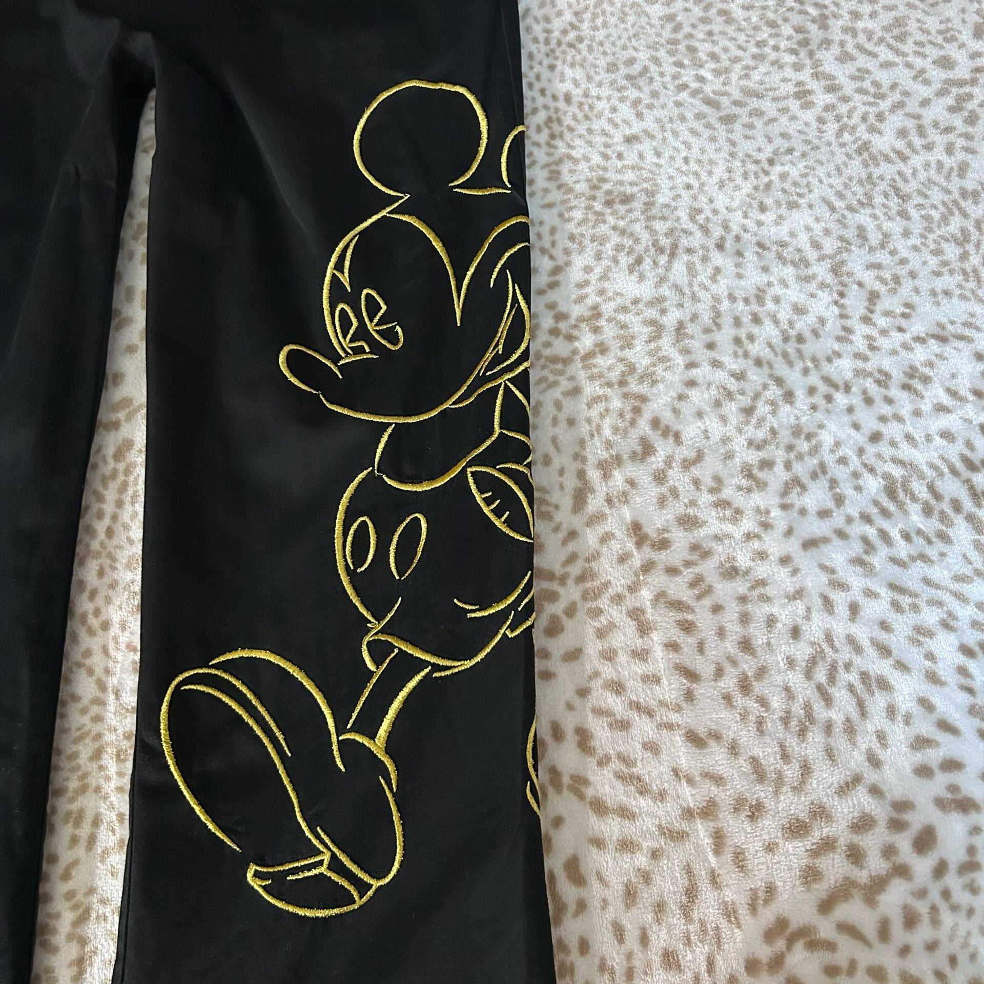 Mickey & Co. Mickey Mouse Pants Size 38 Black Gold 2