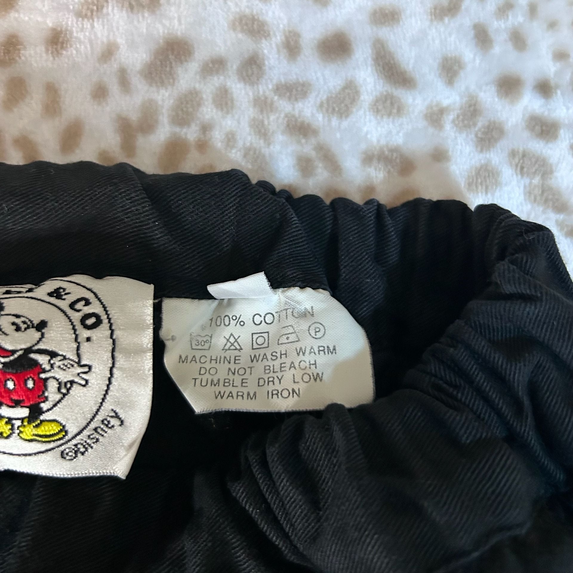 Mickey & Co. Mickey Mouse Pants Size 38 Black Gold 7