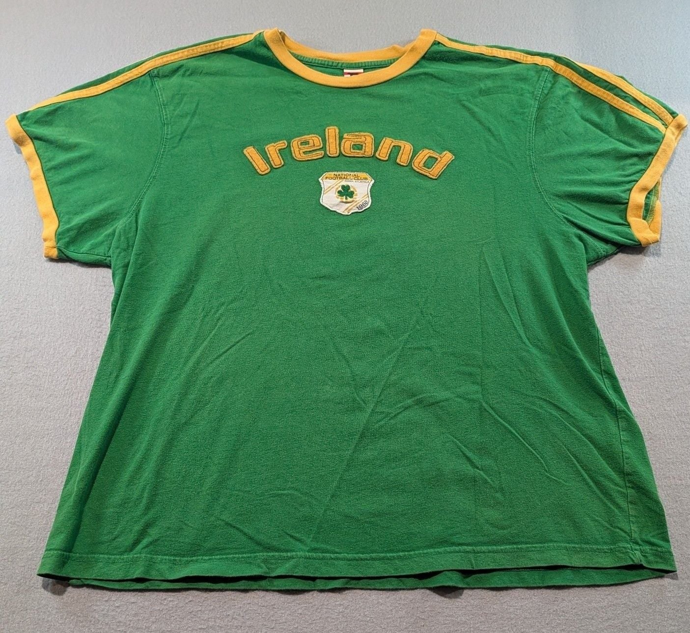 Roma Atletica Ireland T-Shirt Size XXL Green Yellow Graphic Cotton 2