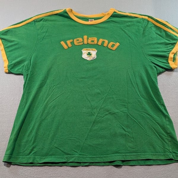 Roma Atletica Ireland T-Shirt Size XXL Green Yellow Graphic Cotton