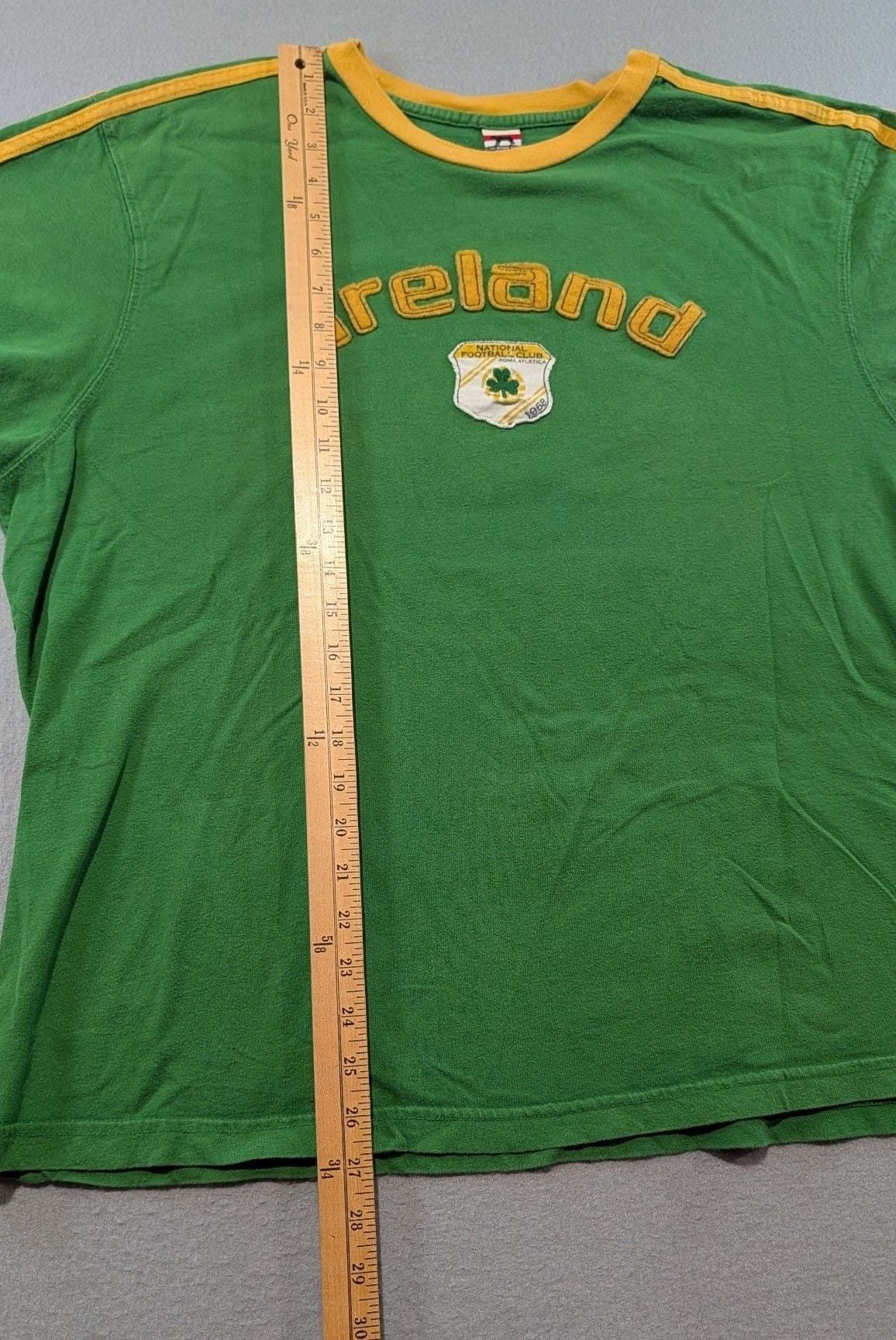Roma Atletica Ireland T-Shirt Size XXL Green Yellow Graphic Cotton 6