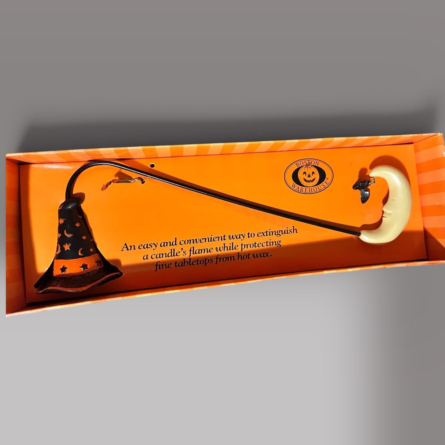 Boston Warehouse Halloween Witch Hat & Crescent Moon Candle Snuffer 7