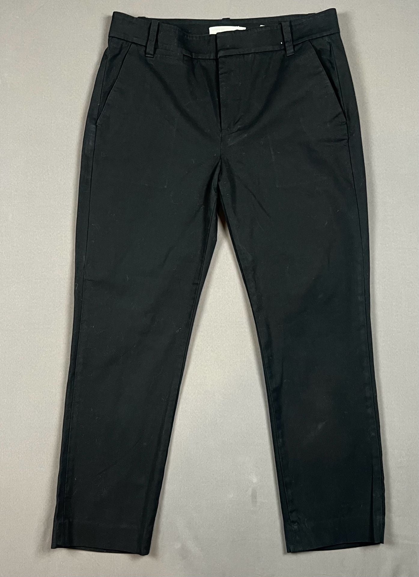 Vince Chinos Size 6 Black Cotton Blend Ankle Pants 2