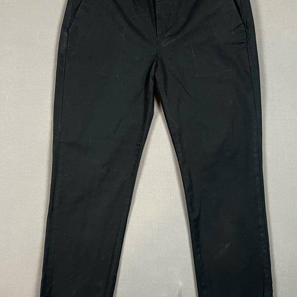 Vince Chinos Size 6 Black Cotton Blend Ankle Pants
