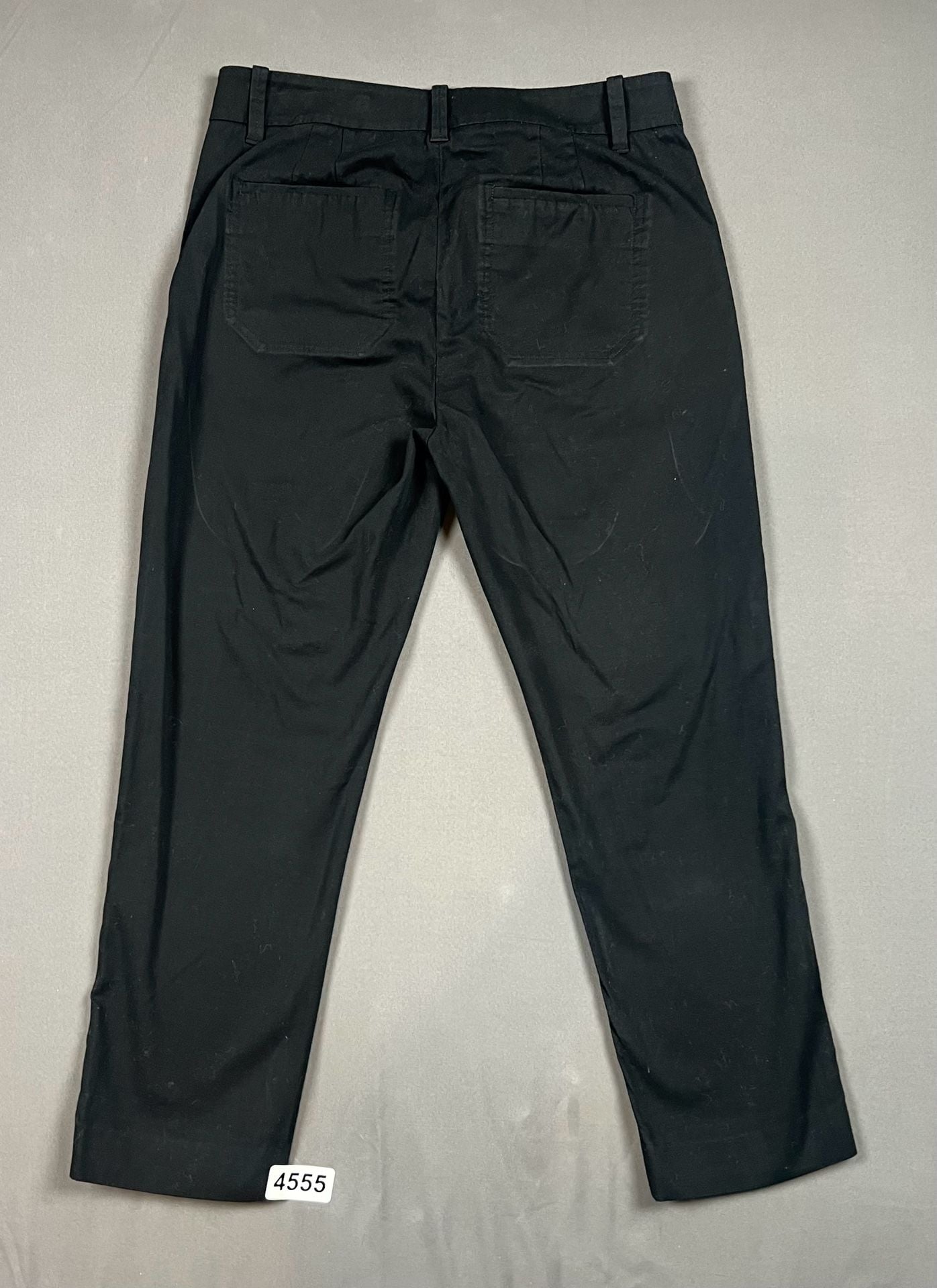 Vince Chinos Size 6 Black Cotton Blend Ankle Pants 5