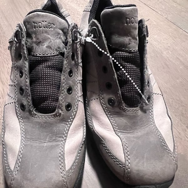 Men's HOTTER Comfort Concept MIST GRAY Sneaker Sport Shoe SIZE 8 Med NEW
