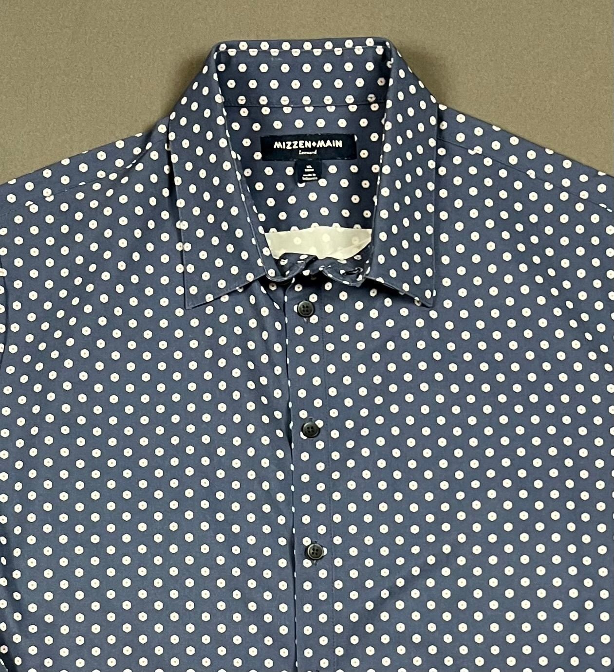 Mizzen + Main Leeward Shirt XL Trim Blue Floral Long Sleeve 1