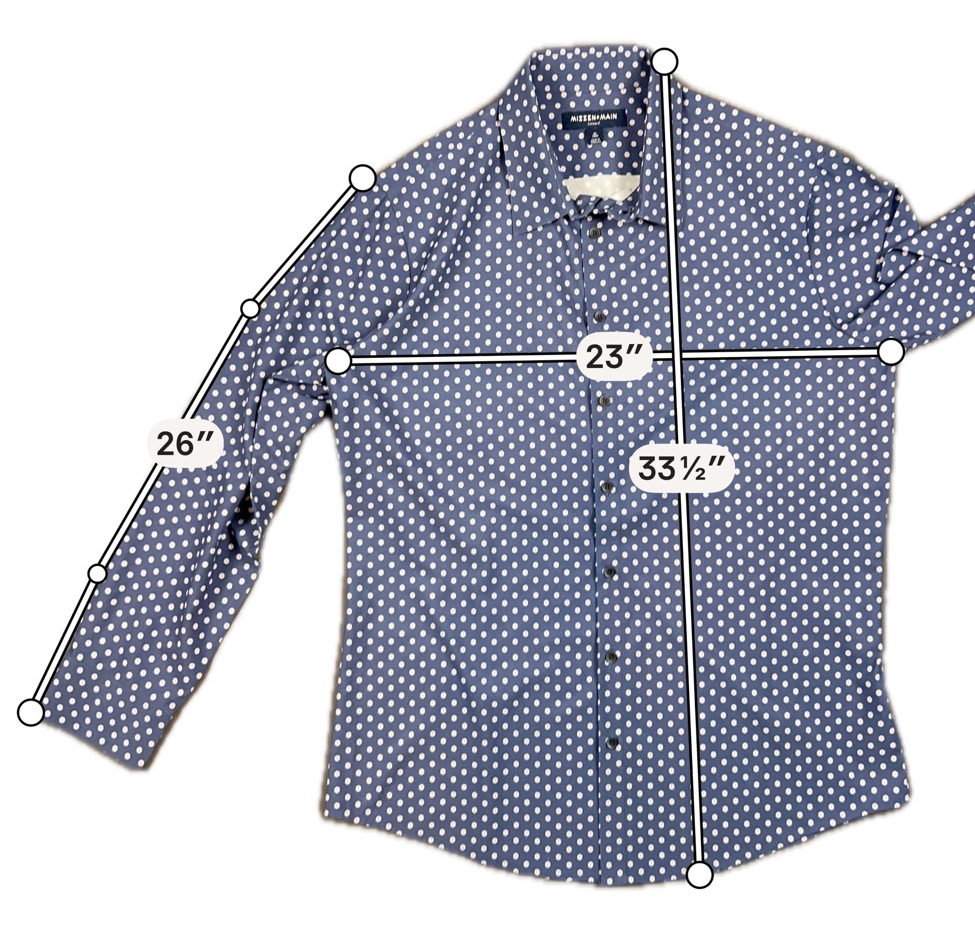 Mizzen + Main Leeward Shirt XL Trim Blue Floral Long Sleeve 2