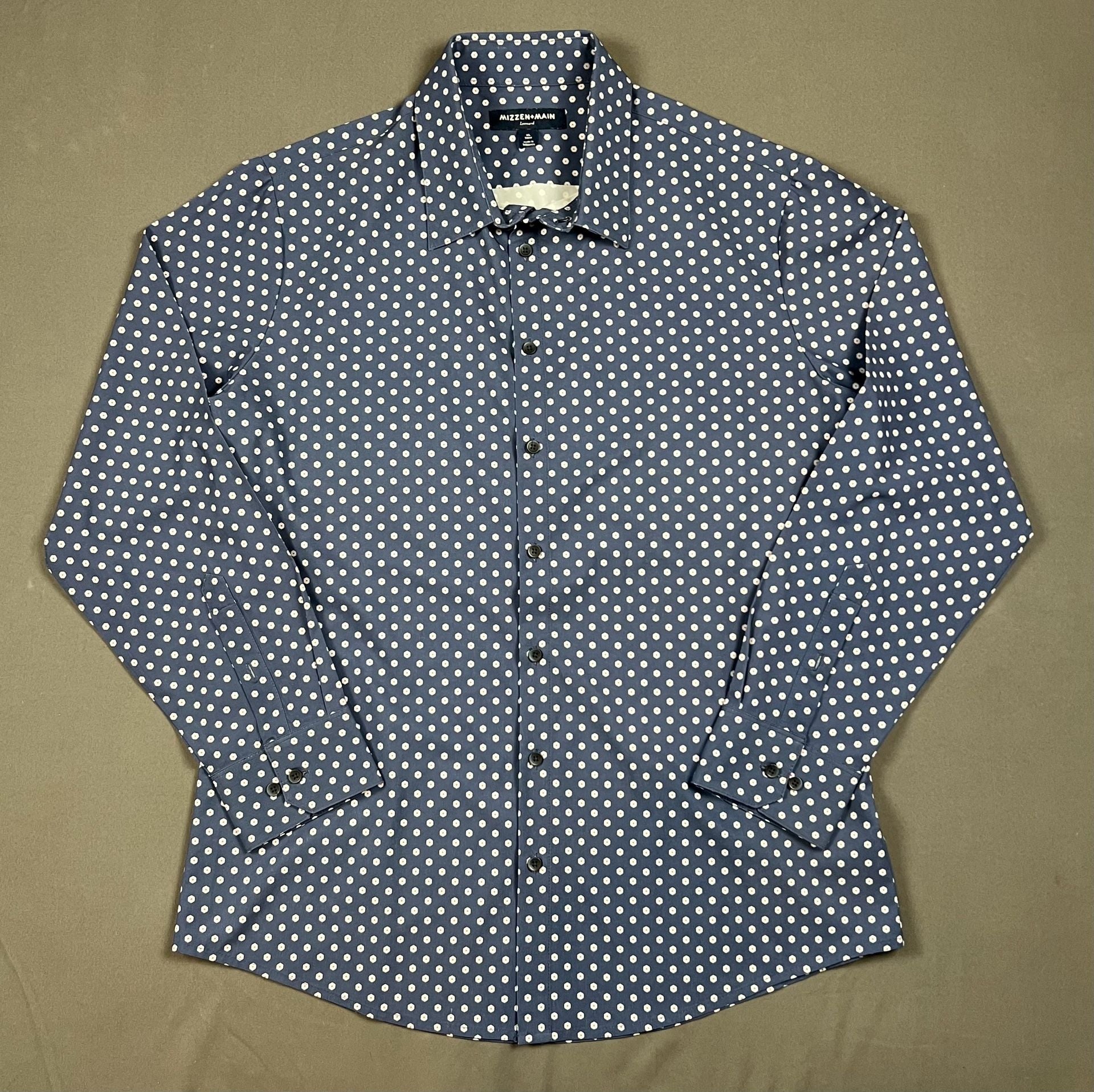 Mizzen + Main Leeward Shirt XL Trim Blue Floral Long Sleeve 3