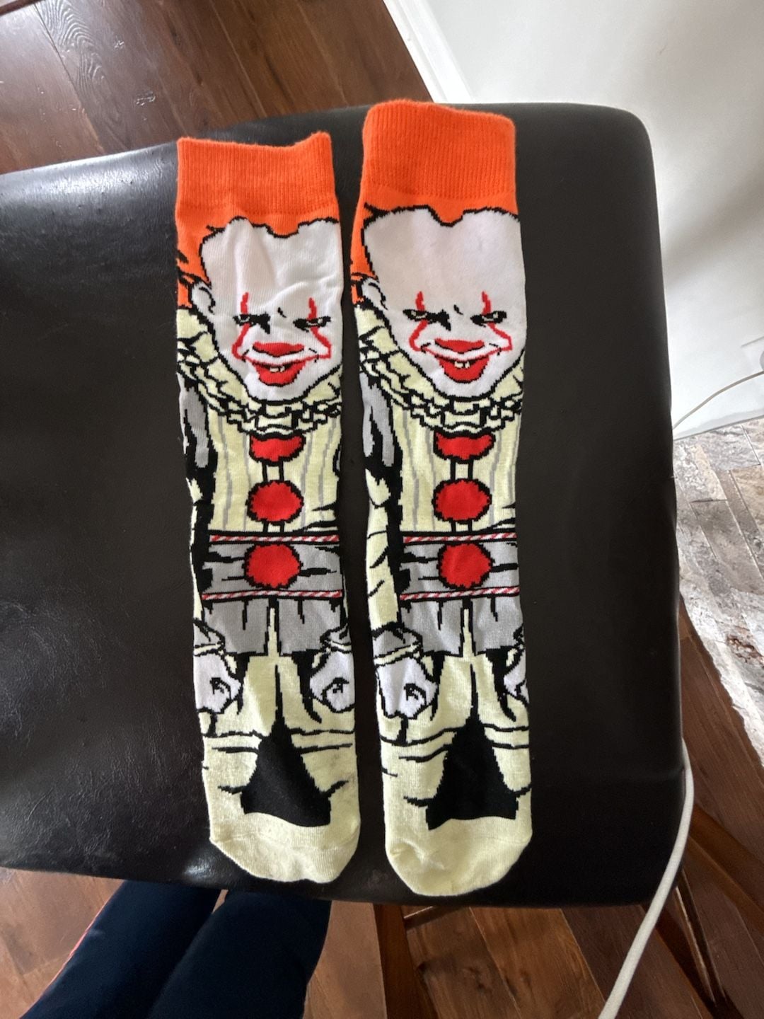 It Movie Pennywise Clown Novelty Crew Socks Halloween Horror 2