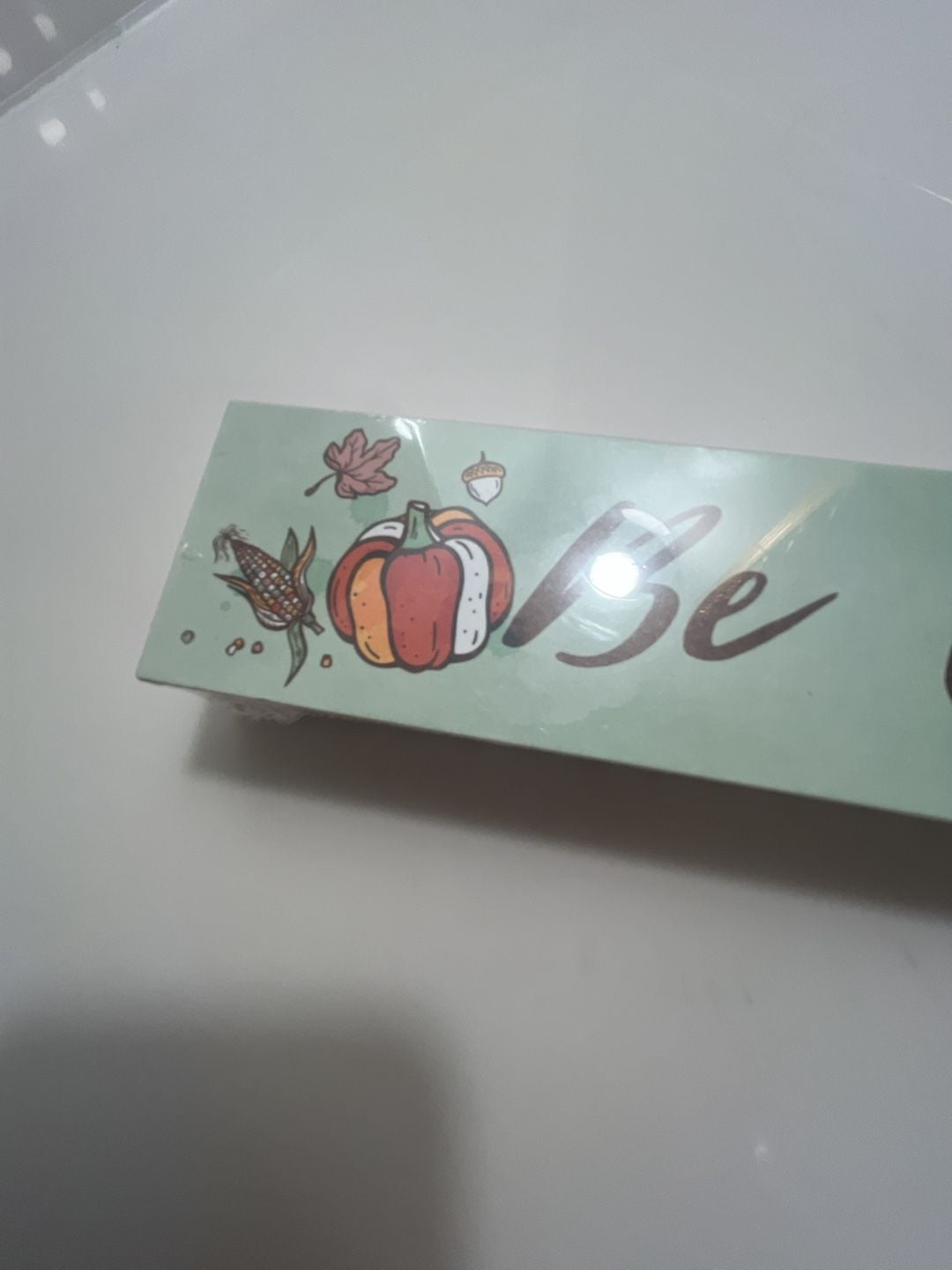 Trinx Be Grateful Fall Pumpkin Wooden Box Sign Decor 3