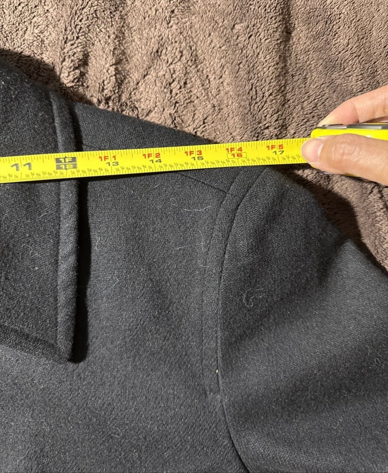 Requirements Wool Jacket Size 12P Black Full Zip Woolmark 5