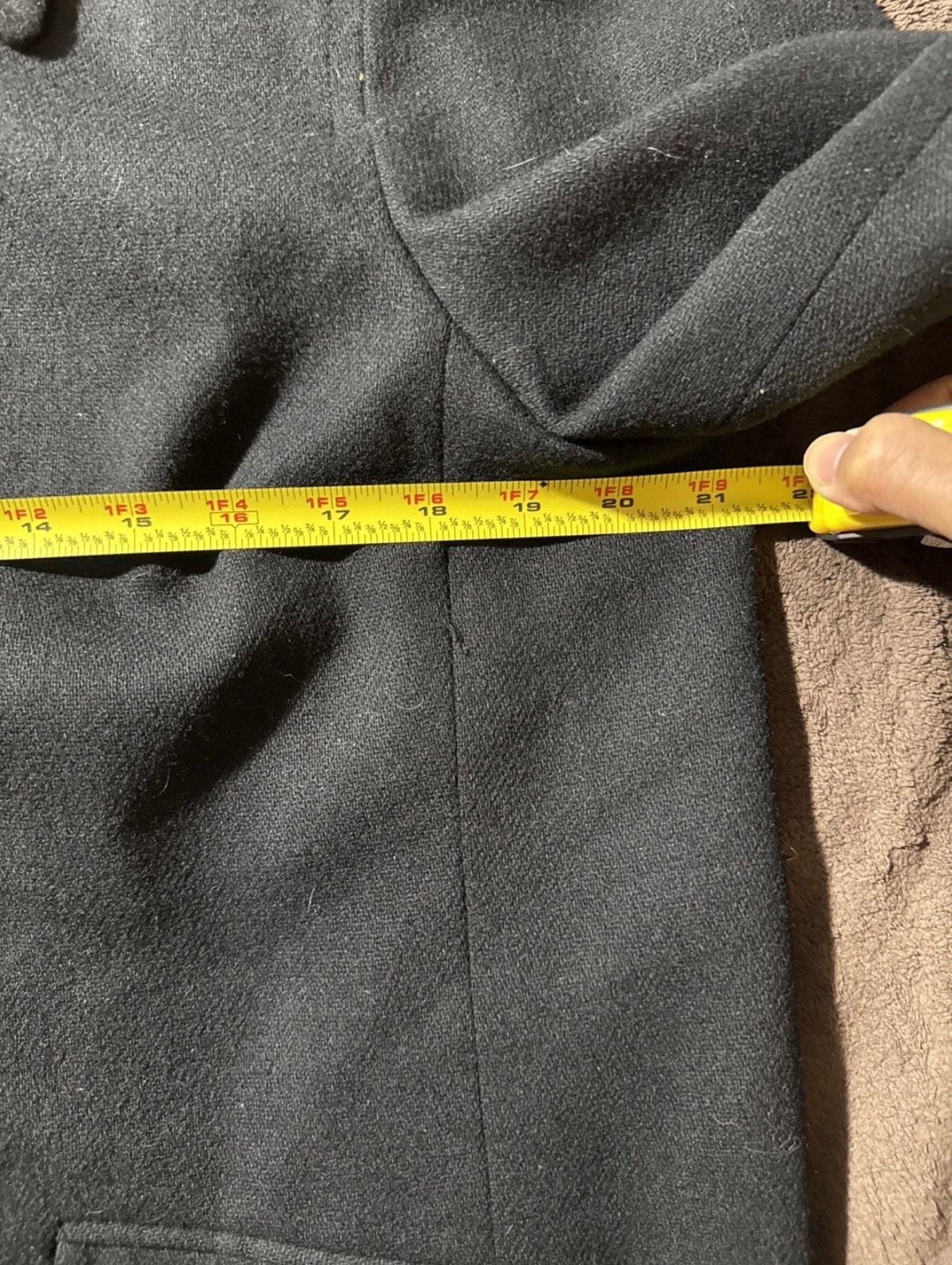 Requirements Wool Jacket Size 12P Black Full Zip Woolmark 6