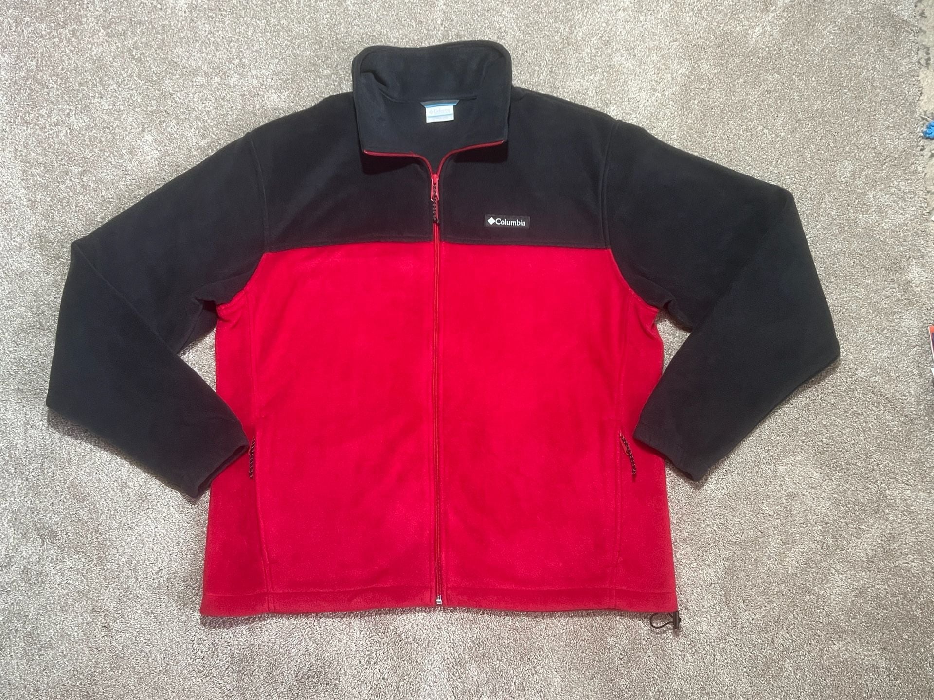 Columbia Steens Mountain 2.0 Full Zip Fleece Jacket Black Red 2
