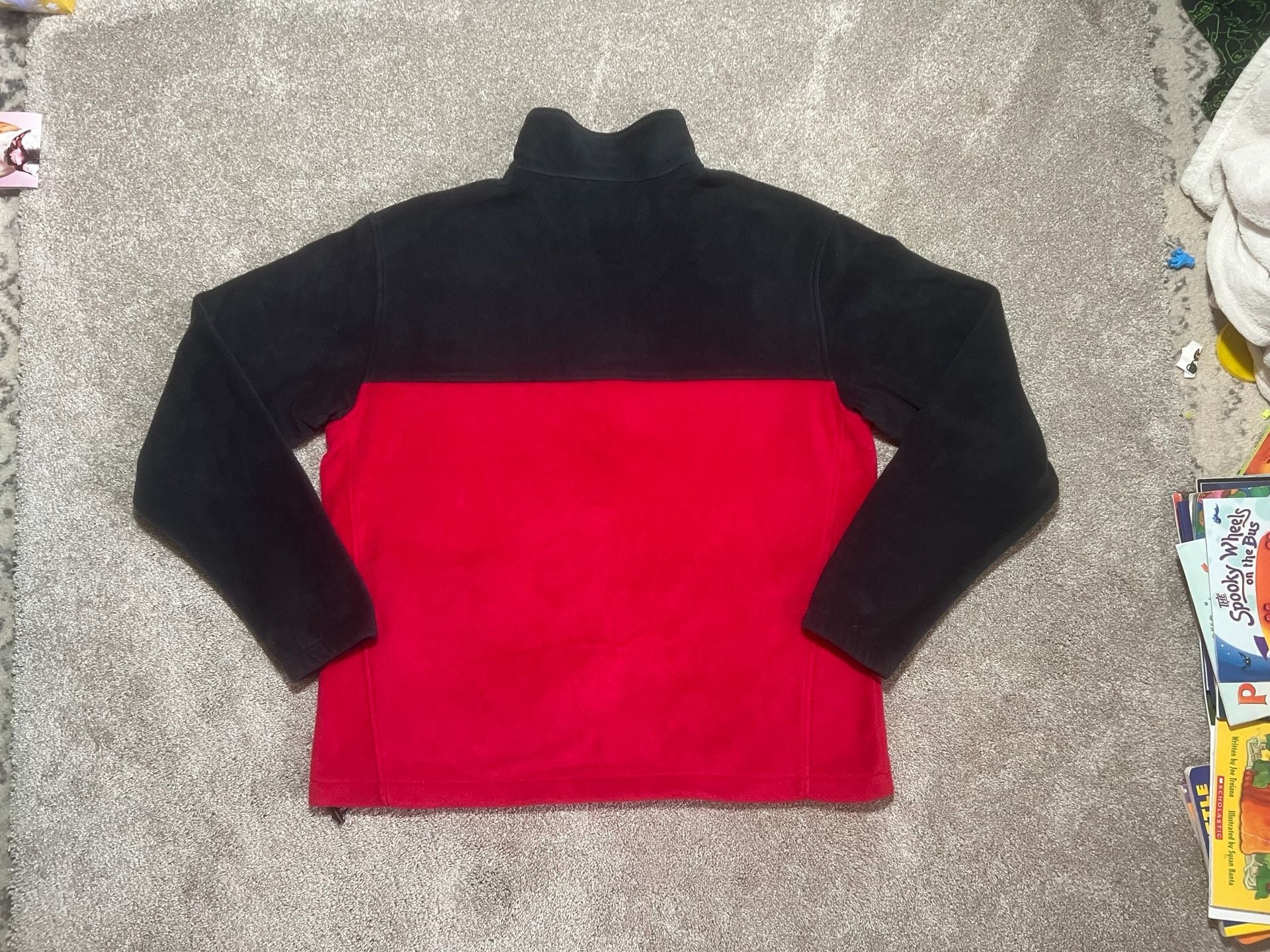 Columbia Steens Mountain 2.0 Full Zip Fleece Jacket Black Red 3