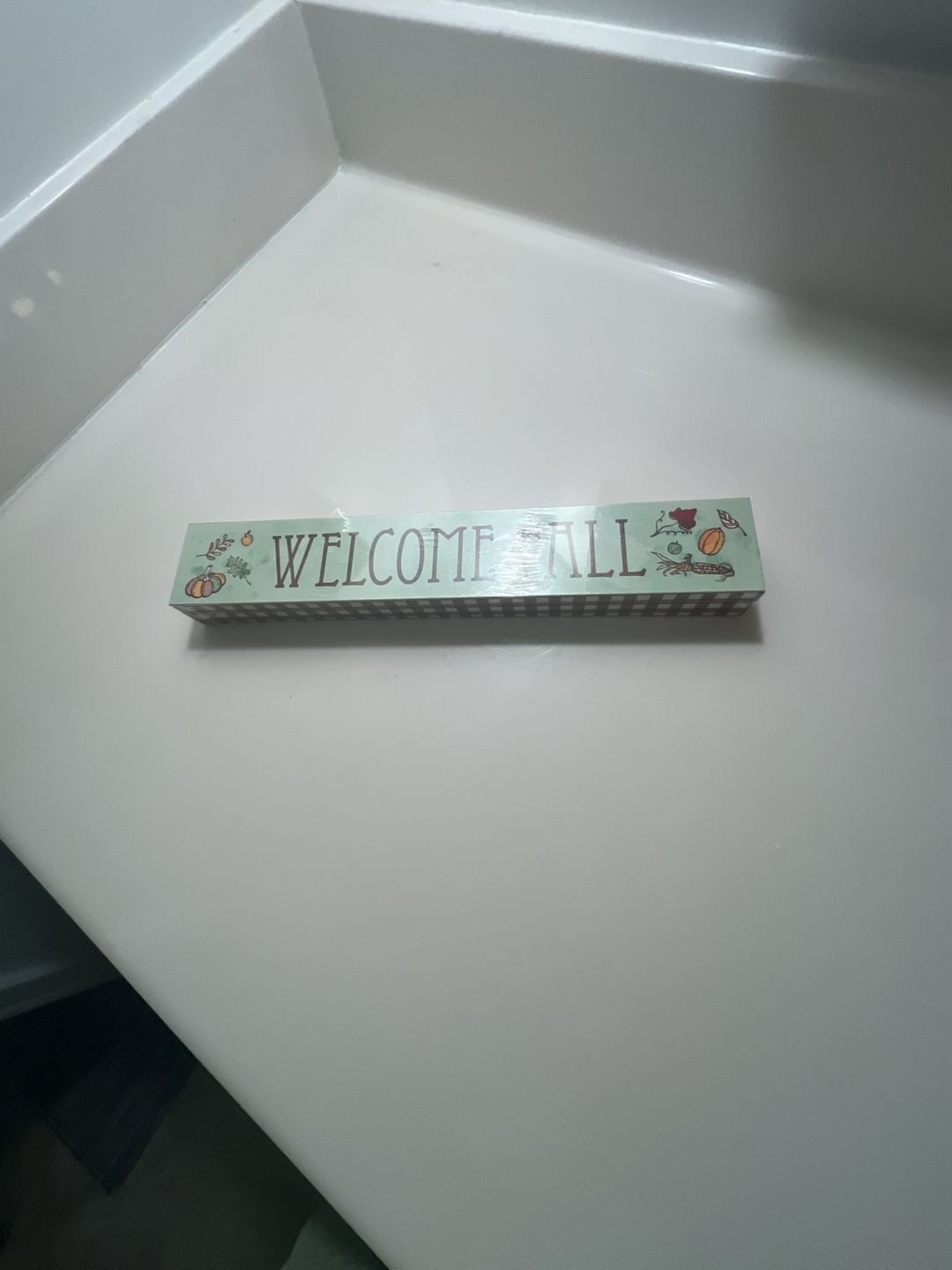Unbranded Welcome Fall Wood Shelf Sign Autumn Table Decor 2