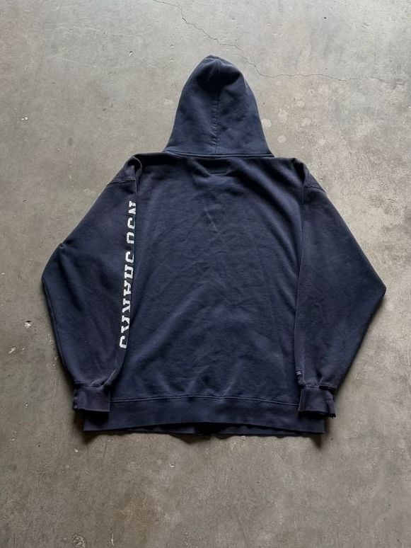 Vintage JanSport Nova Southeastern University Zip Hoodie Size Mens XL Navy Blue 9