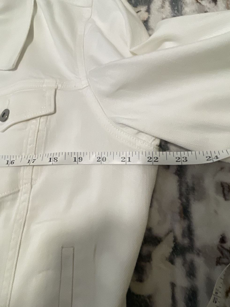 Two by Vince Camuto Denim Jacket Size XL White 7