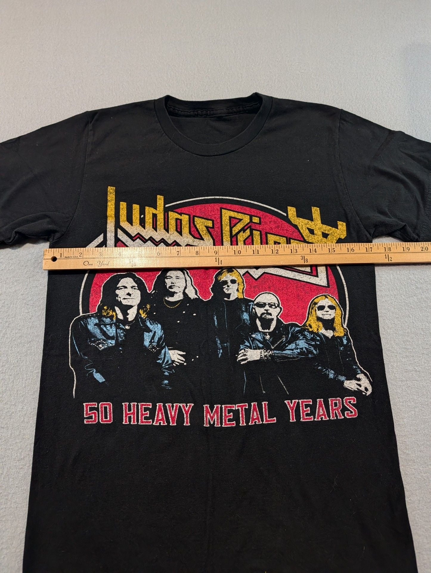 Judas Priest 50 Heavy Metal Years Tour T-Shirt Black Band Merch 3
