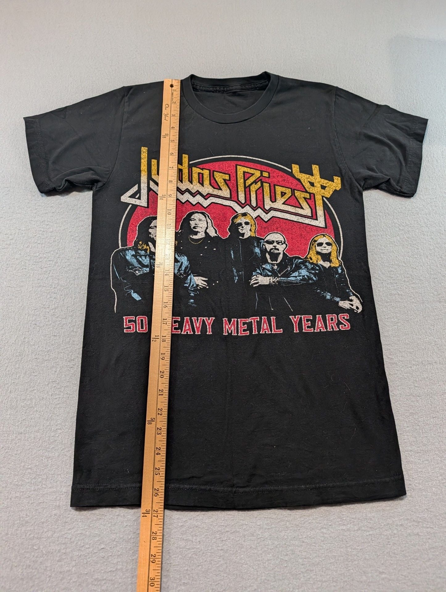 Judas Priest 50 Heavy Metal Years Tour T-Shirt Black Band Merch 4