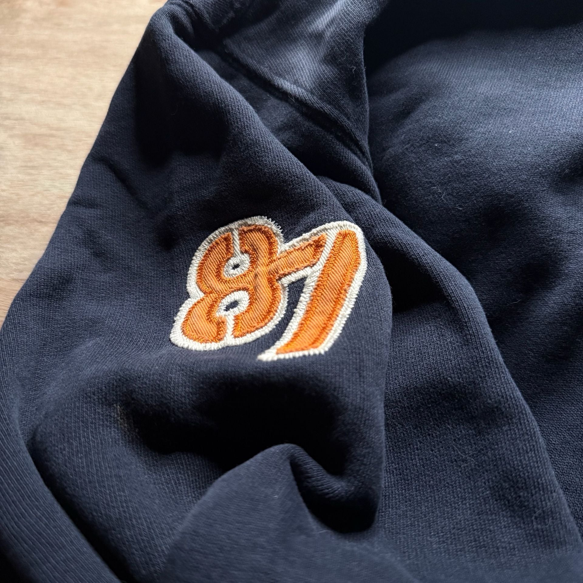 Vintage Aeropostale 87 Logo Hoodie Navy Blue Embroidered Y2K Streetwear 5