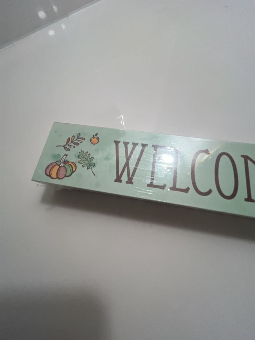 Unbranded Welcome Fall Wood Shelf Sign Autumn Table Decor 1