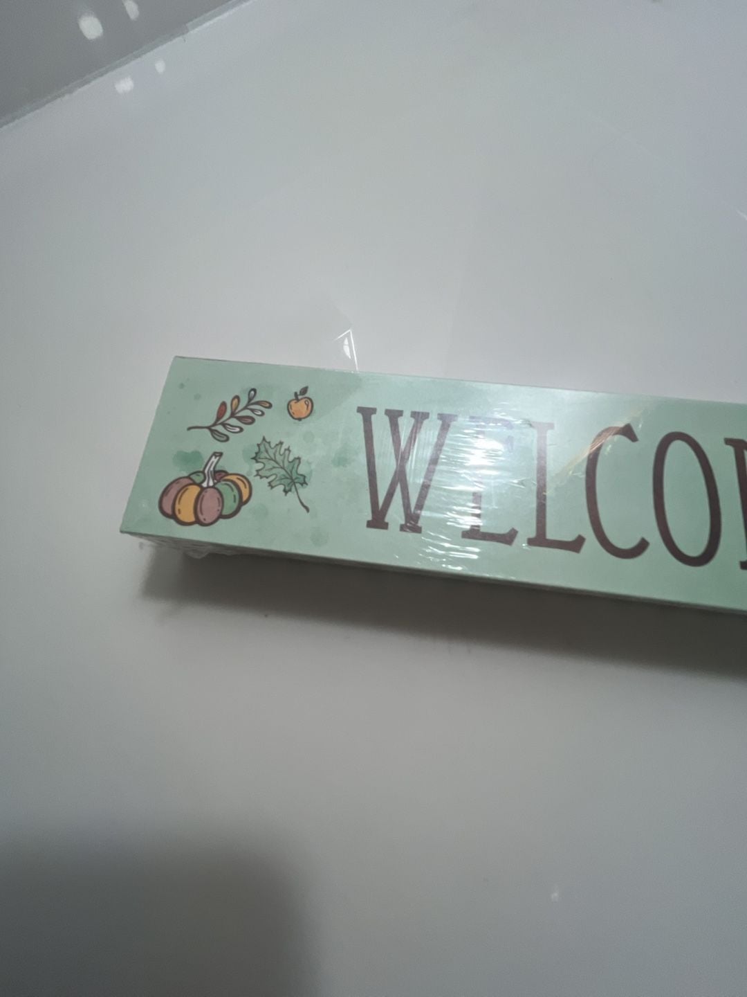 Unbranded Welcome Fall Wood Shelf Sign Autumn Table Decor 3