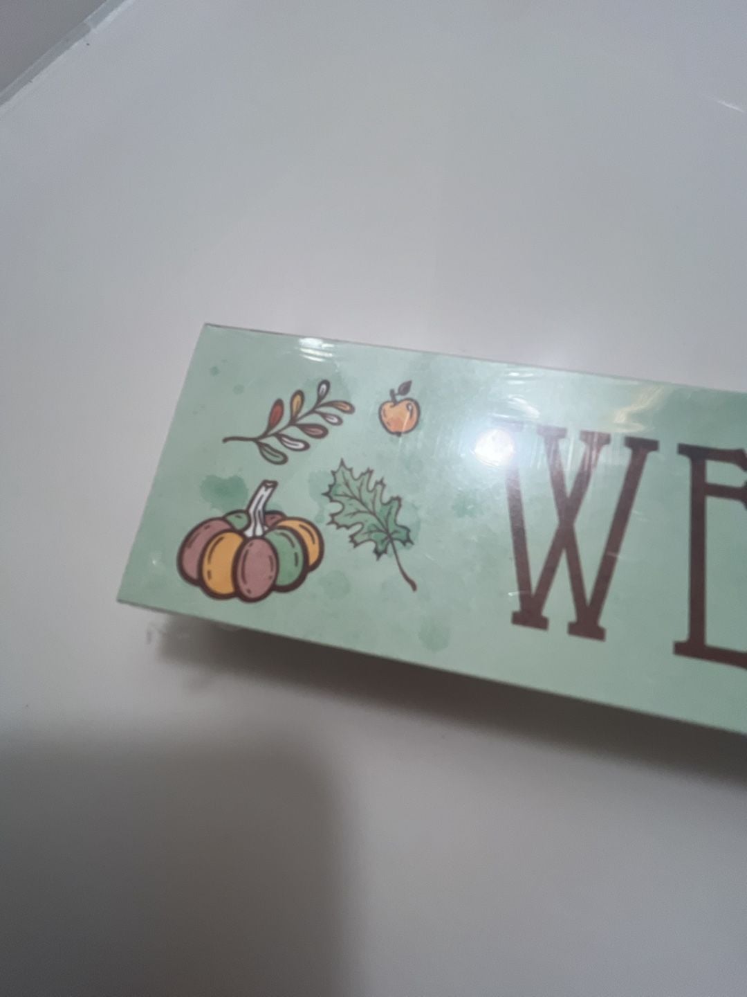 Unbranded Welcome Fall Wood Shelf Sign Autumn Table Decor 9