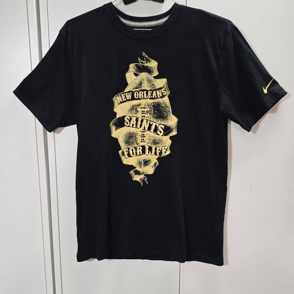Nike New Orleans Saints T-Shirt Black Graphic