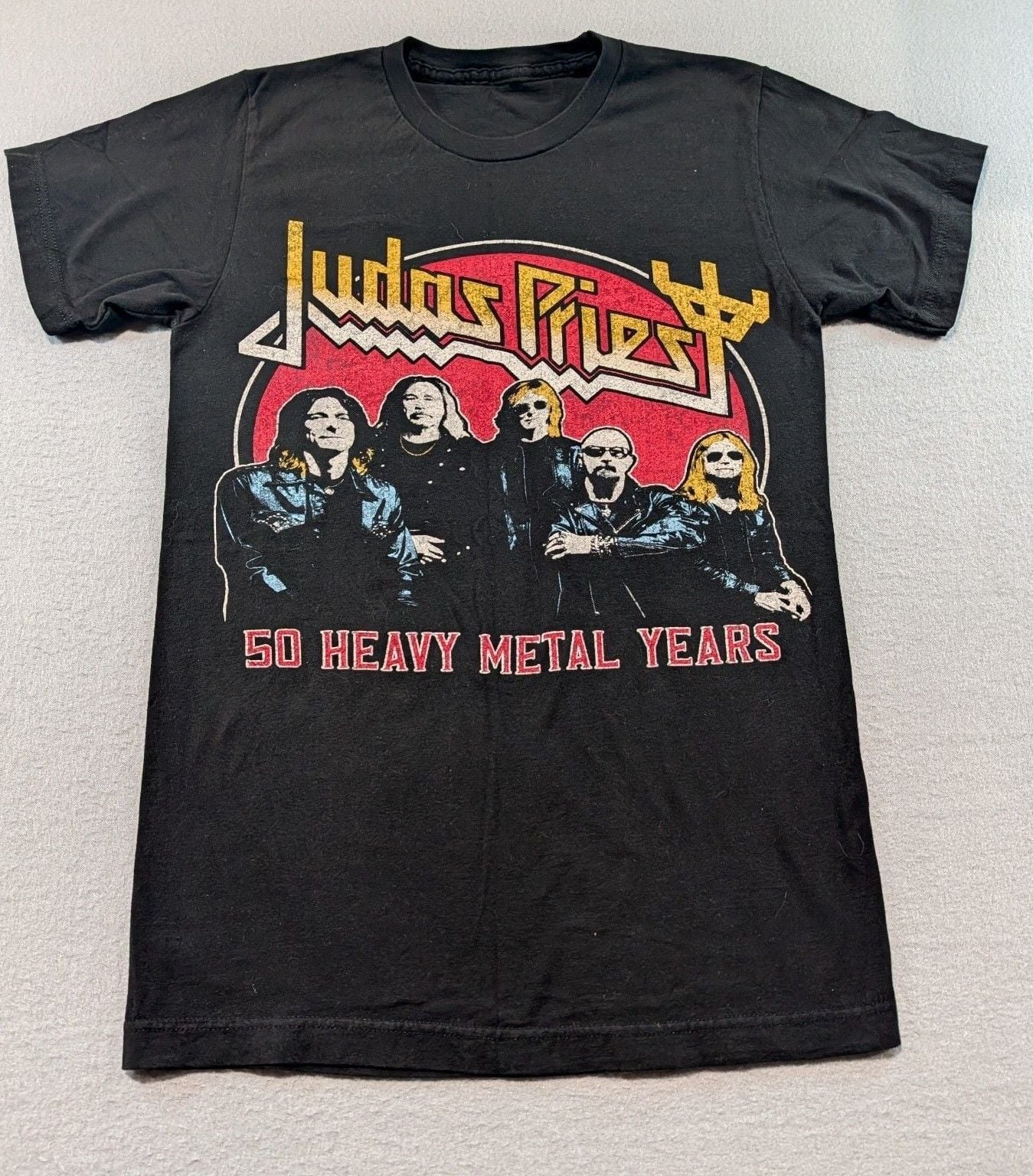 Judas Priest 50 Heavy Metal Years Tour T-Shirt Black Band Merch 2