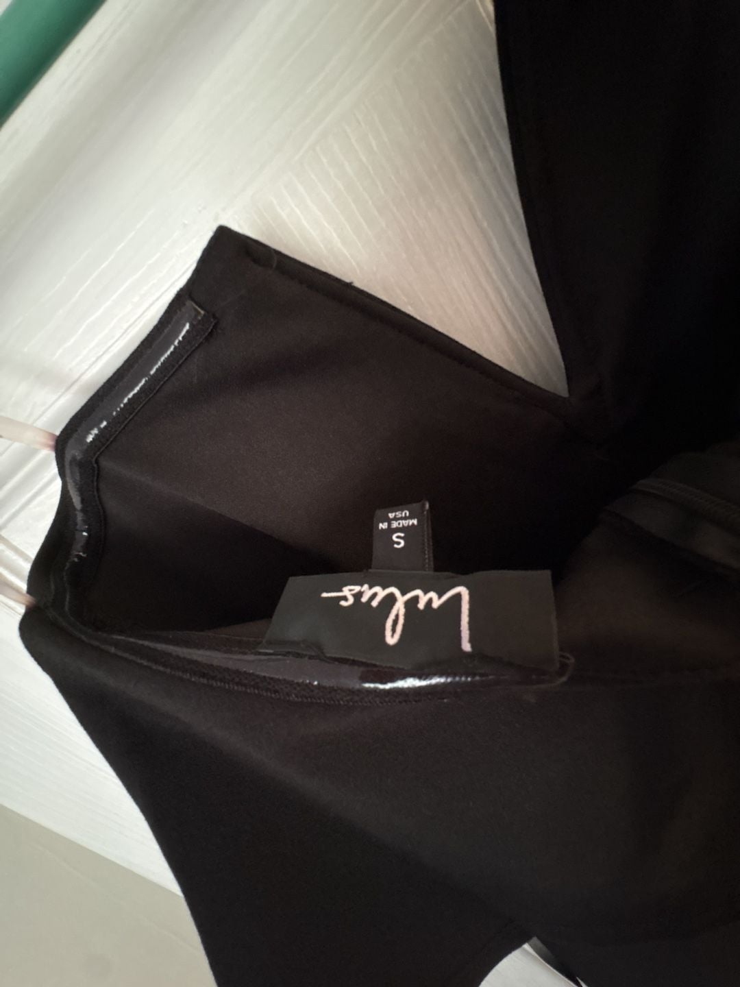 Lulus Jumpsuit Size S Black Strapless V-Notch Overlay Wide Leg 3