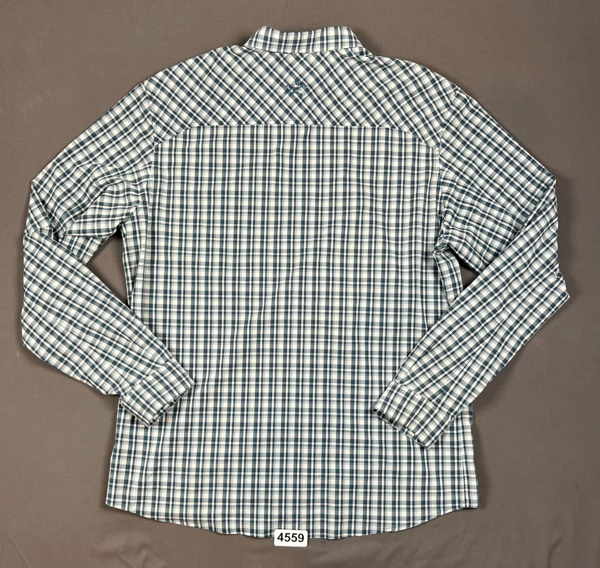 Arcteryx Skyline Plaid Long Sleeve Button Shirt Size XL Blue White 11
