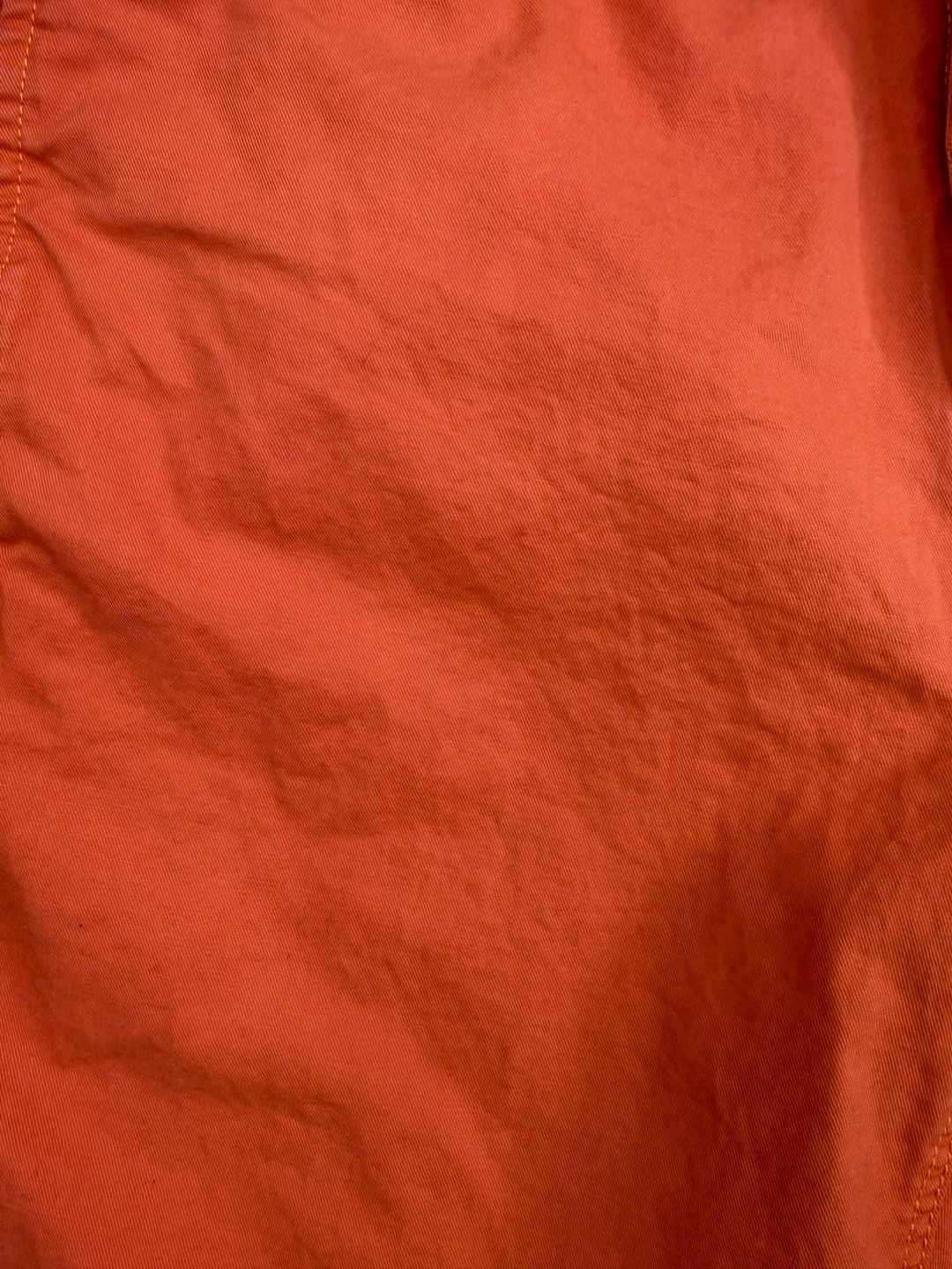 G1 Paper Twill Basic Goods Shorts Orange Cotton Sz. 31 Men’s 7