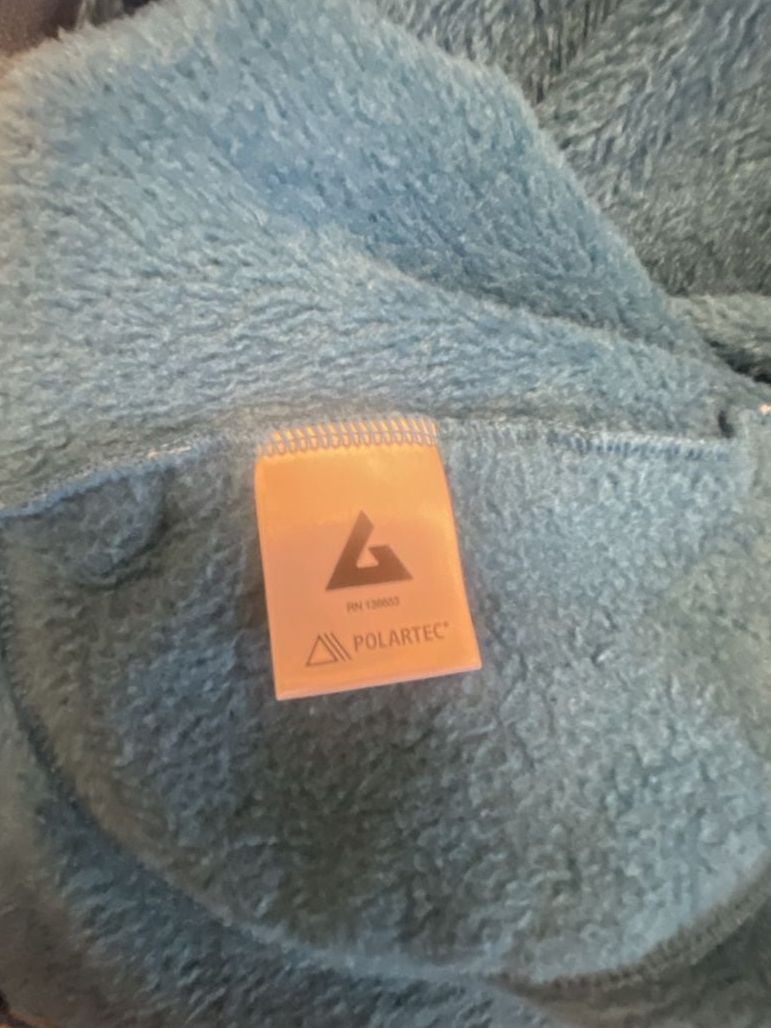 American Giant Zip Hoodie Wm Size XL Blue Sherpa Fleece Jacket 7