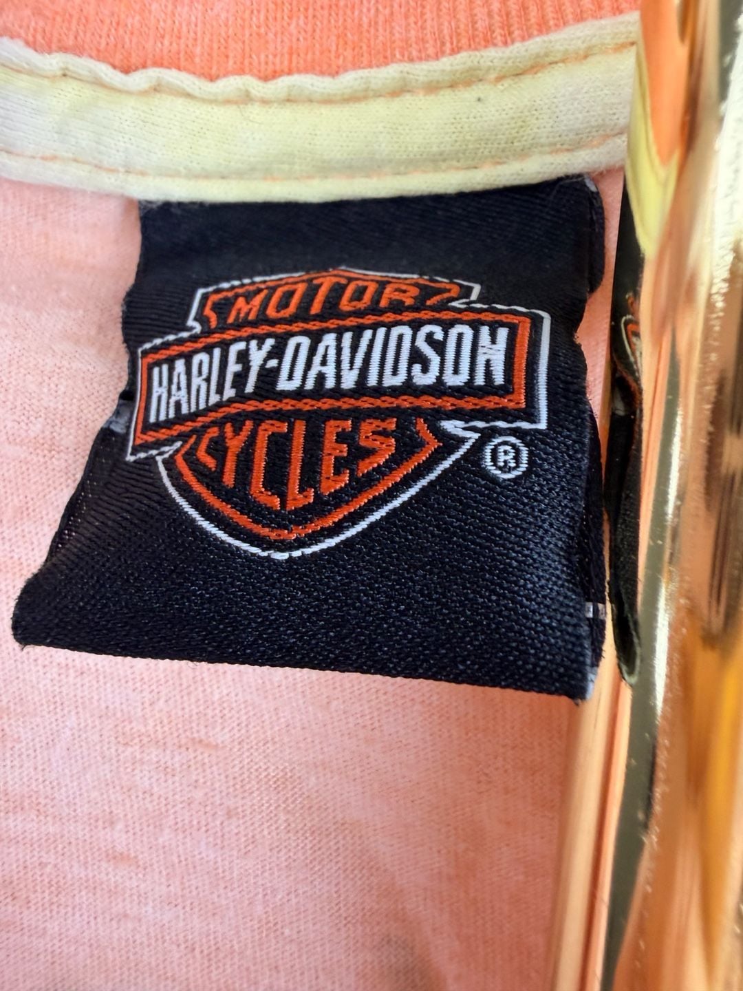 Harley-Davidson Legendary Motorcycles V-Neck T-Shirt Orange Ombre 4