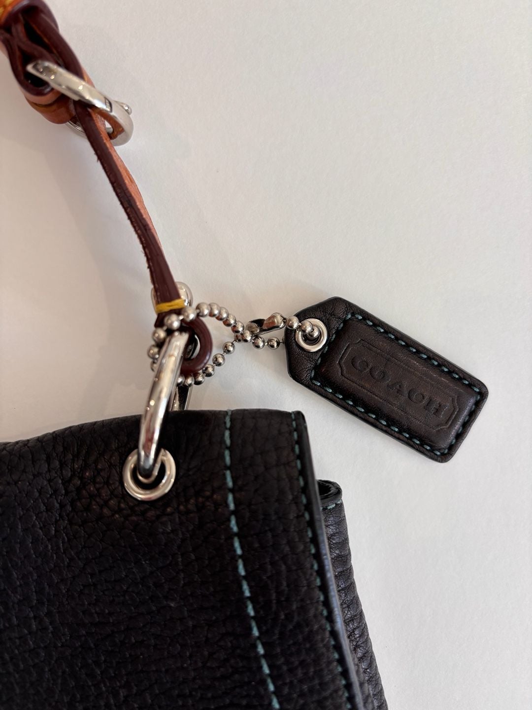 Coach Chelsea Pebbled Leather Shoulder Bag Black 3