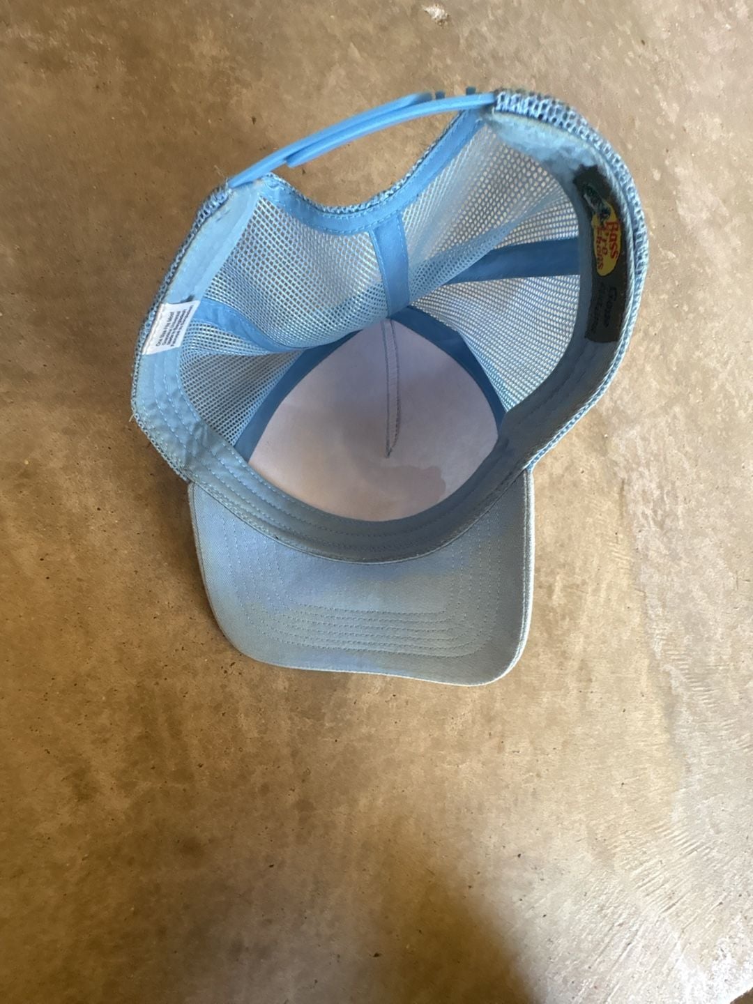 Bass Pro Shops Trucker Hat Light Blue Mesh Snapback 4