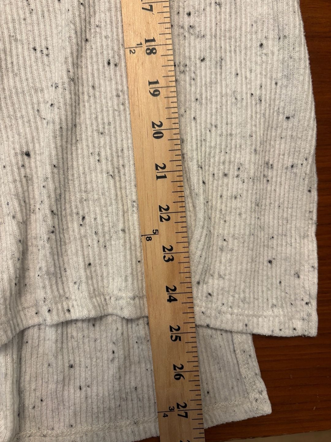 American Eagle Womens Speckled Ribbed Knit Sweater Cream Flecked Oversized Tunic 9