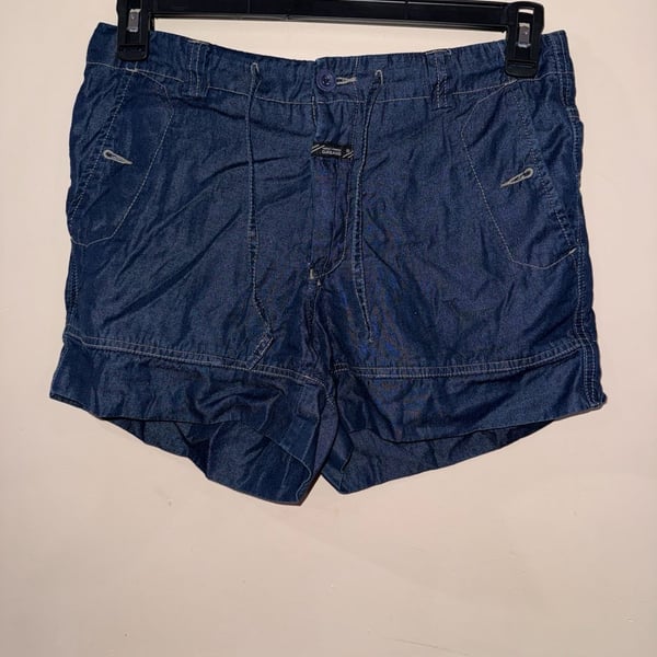 Marithé François Girbaud Denim Shorts Size 28 Blue Cotton Blend